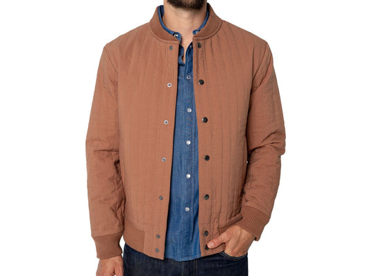 Quilted Bomber - Cedar