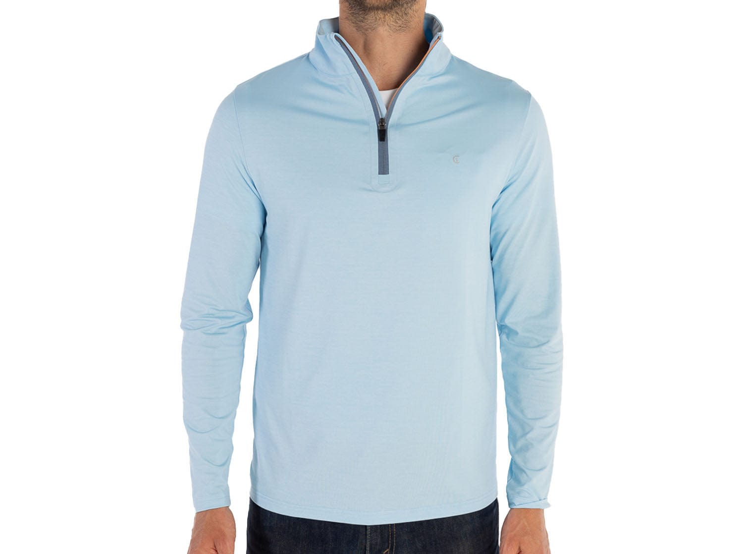 Feather Performance Pullover - Heather Blue
