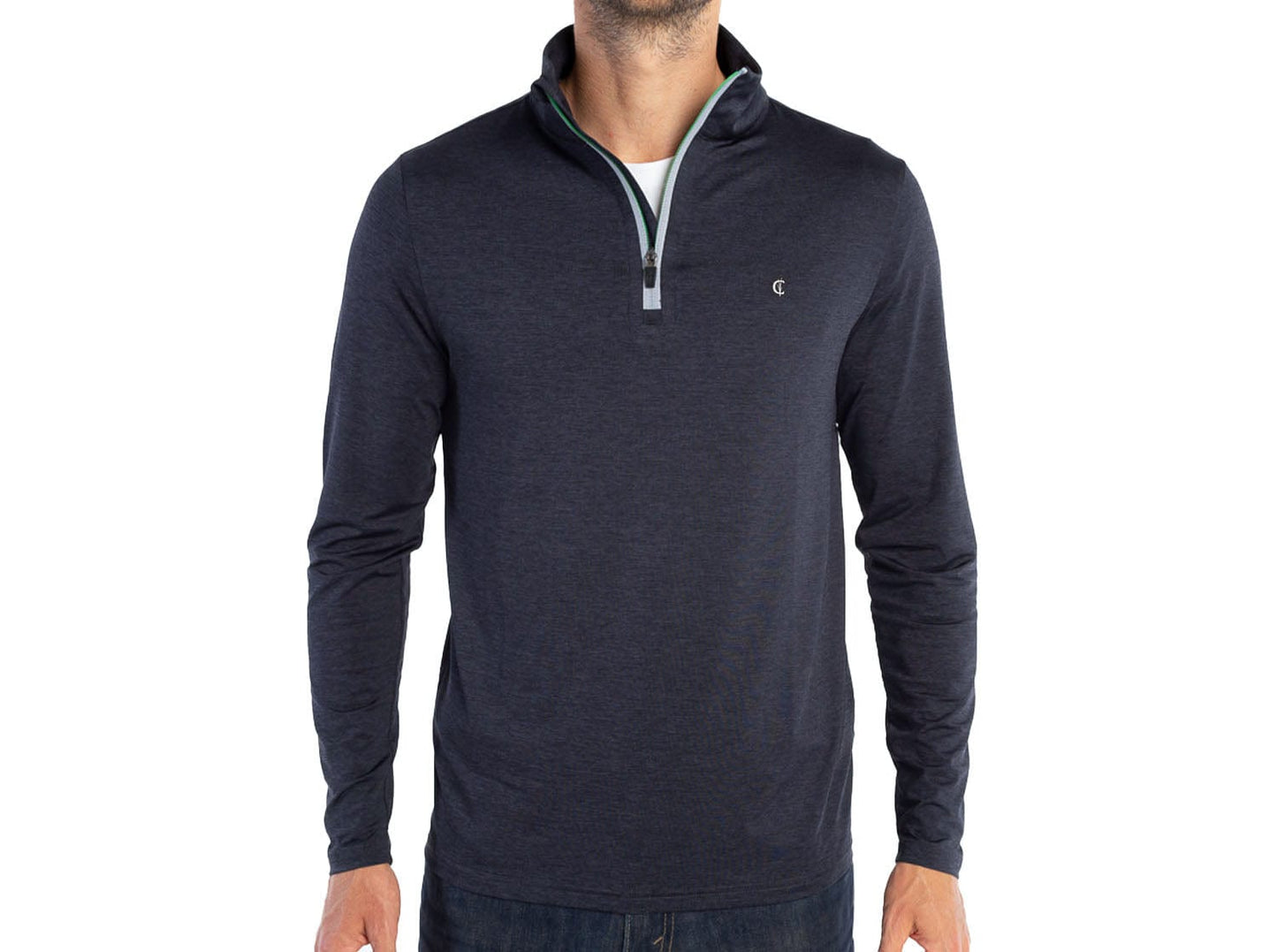 Feather Performance Pullover - Heather Black