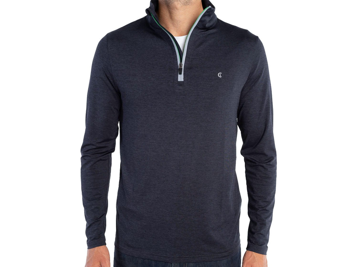 Feather Performance Pullover - Heather Black