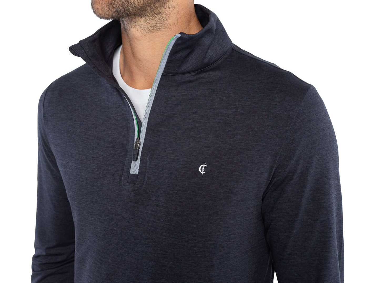 Feather Performance Pullover - Heather Black