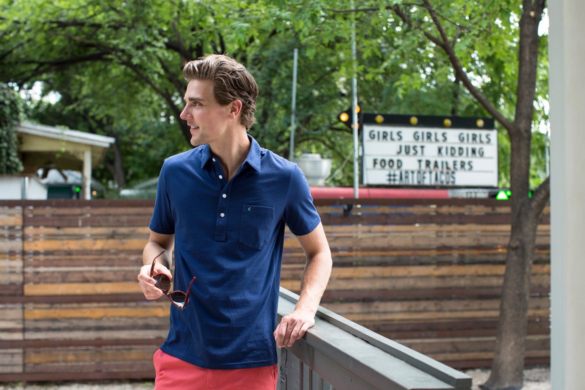 Slim Fit Classic Players Shirt Midnight Cowboy Criquet Shirts